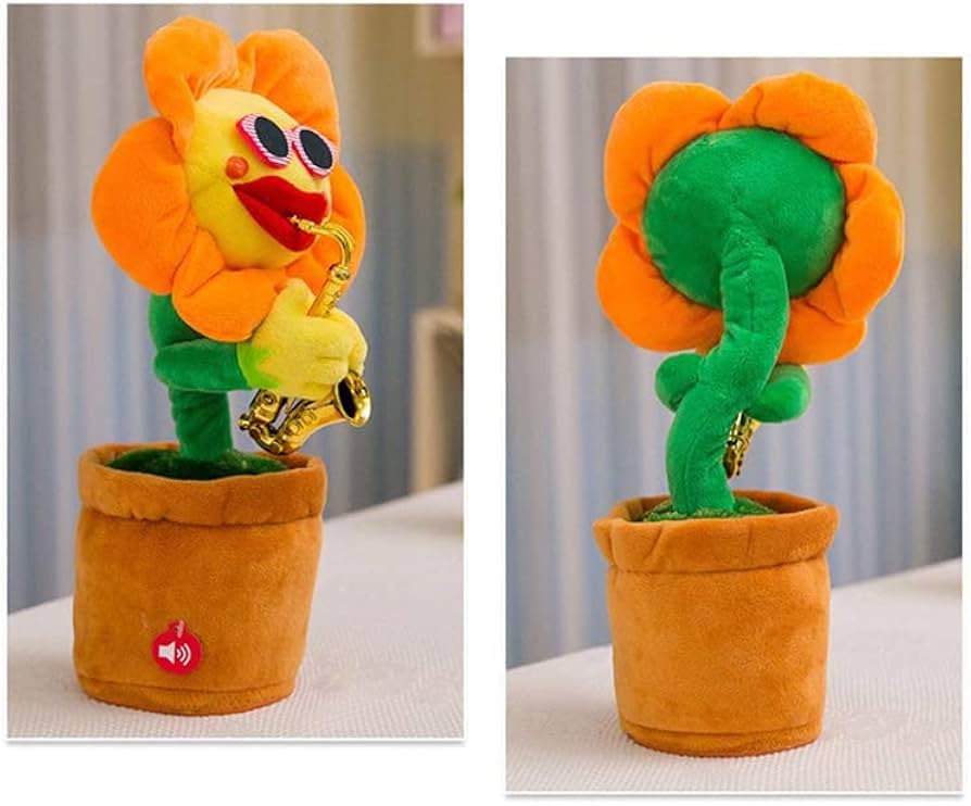 Amazon.co.jp: 動くぬいぐるみ ひまわりぬいぐるみ 電気ぬいぐるみ