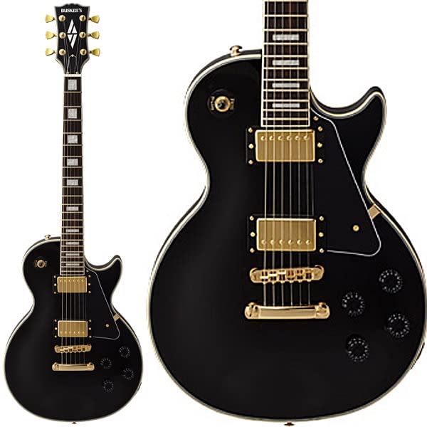 Amazon | BUSKER'S BLC300 BK レスポールカスタム ブラック 黒 エレキ