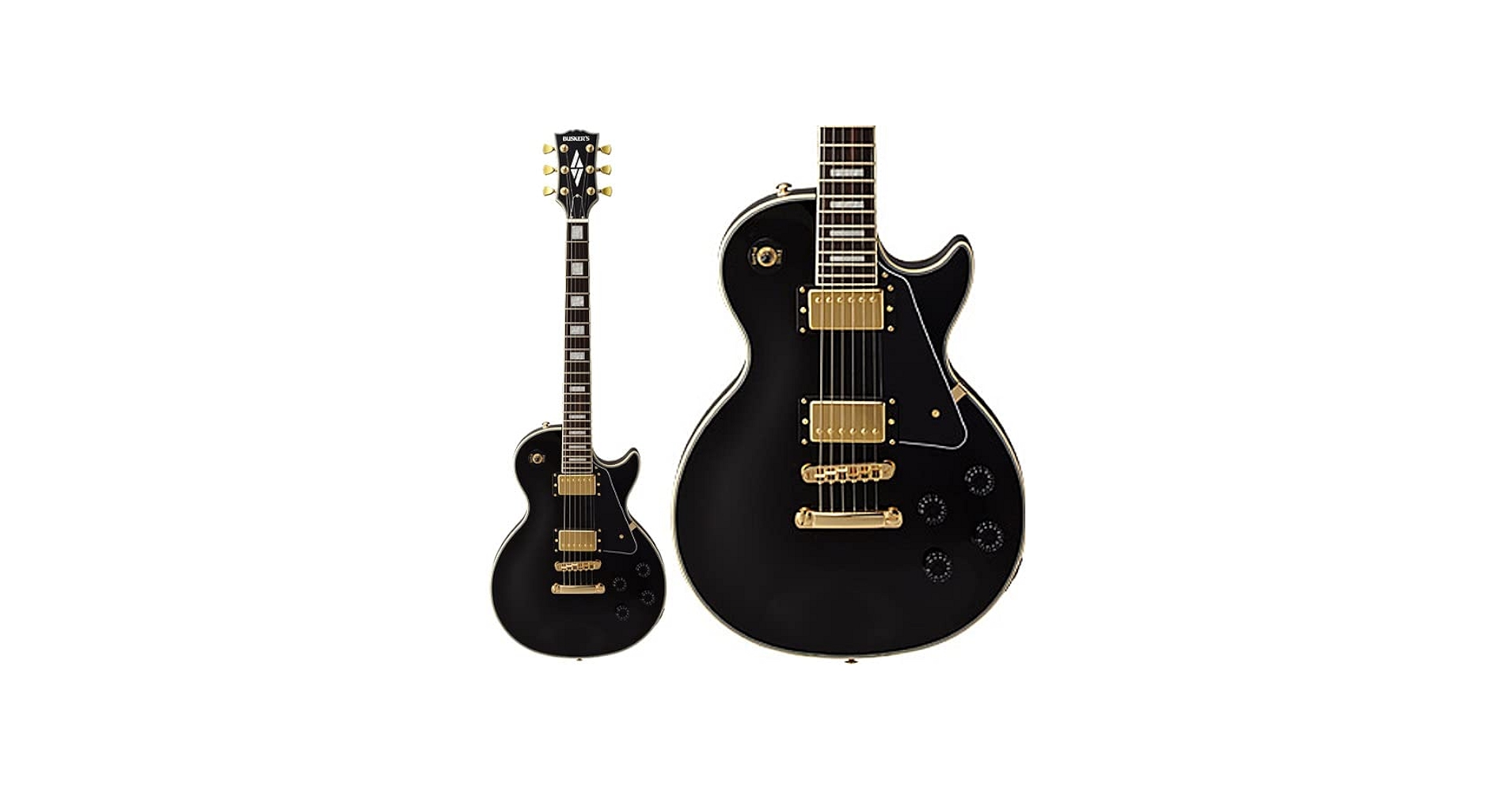 Amazon | BUSKER'S BLC300 BK レスポールカスタム ブラック 黒 エレキ