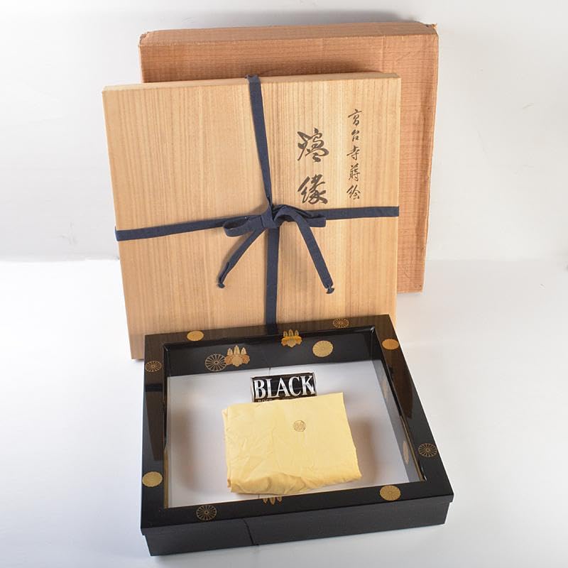 Amazon.co.jp: 茶道具 蒔絵師 村田宗覚作 高台寺蒔絵 炉縁 共布共箱 C