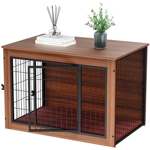 Amazon | 犬用ゲージ 室内 木製 サークル 天然木 ペットサークル