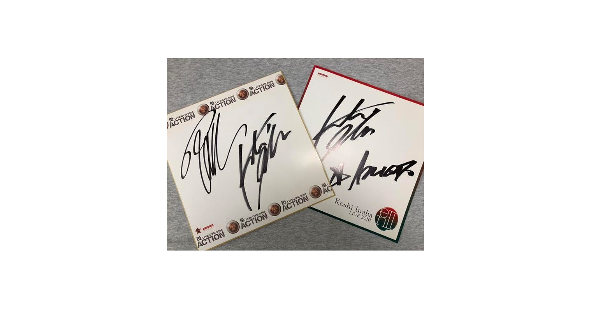 INABA/SALAS 直筆 サイン 色紙 稲葉浩志 B'z 会場限定 2025年最新