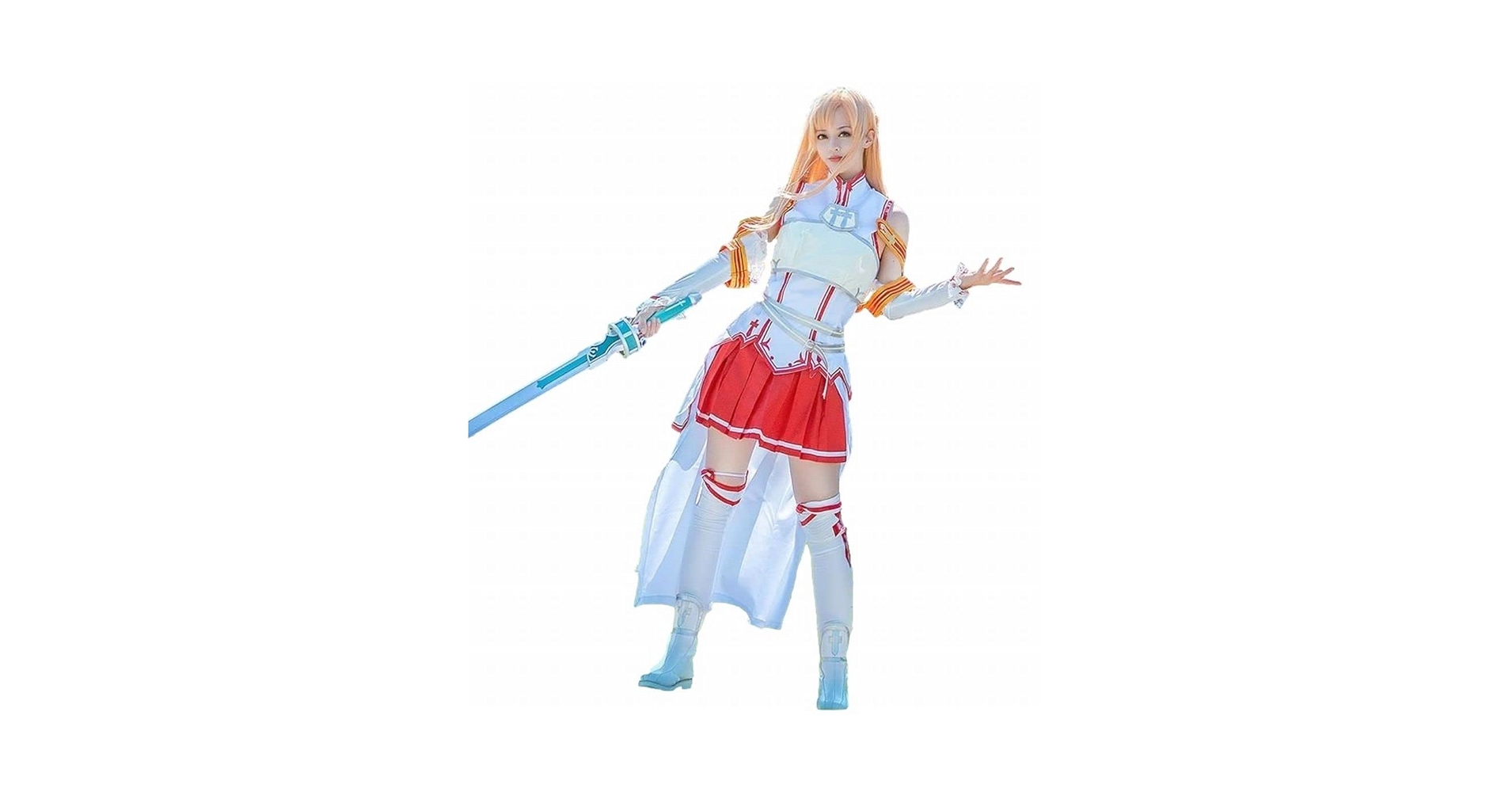 結城明日奈ソードアートキリト風ダッフィーアスナ風メイ用衣装