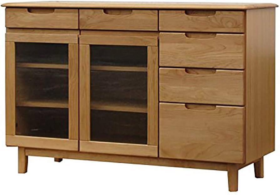 Amazon｜ISSEIKI サイドボード 幅120cm ナチュラル木製 ERIS 120 SB