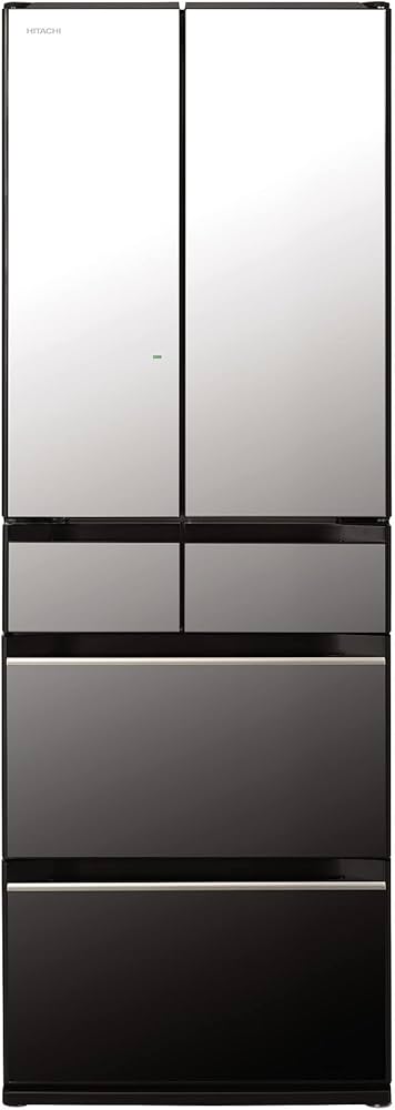 Amazon | 日立 冷蔵庫 幅65cm 540L クリスタルミラー R-HX54R X 6ドア