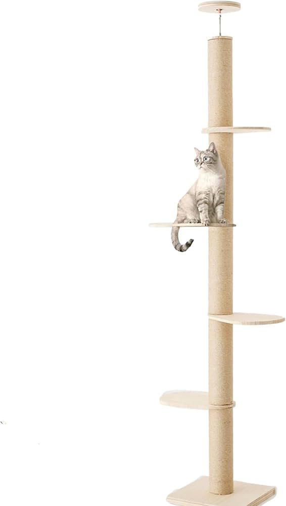 Amazon | [SUMIKA スミカ 突っ張り型 木製 キャットタワー] つっぱり