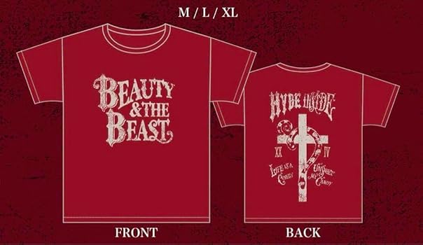 HYDE BEAUTY & THE BEAST Tシャツ サイズL BEAUTY & THE BEAST T-SHIRT