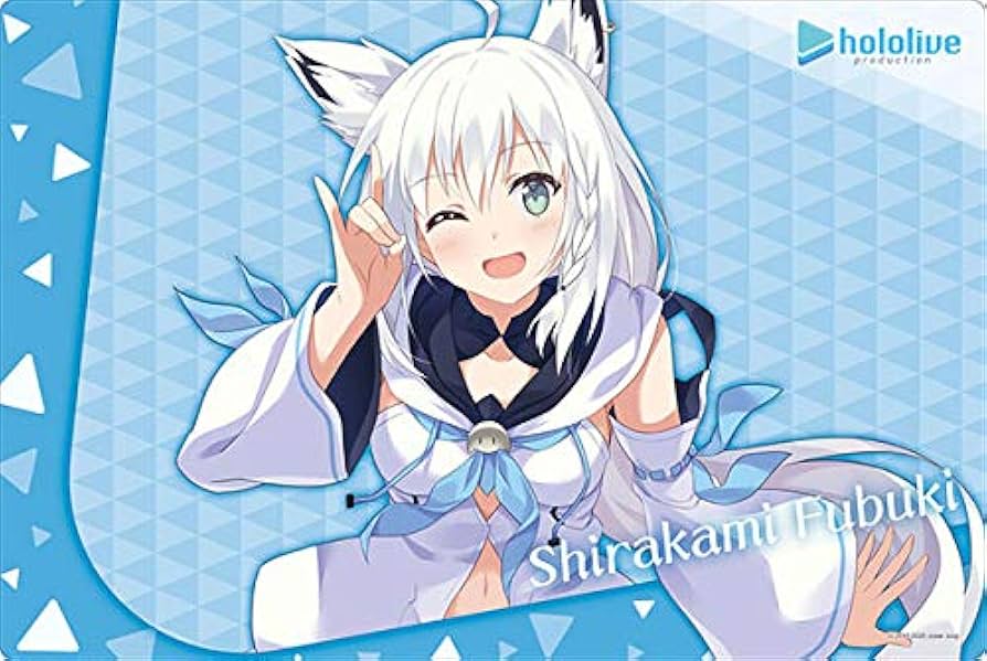 白上フブキ 4周年記念 ラバーマット プレイマット デッキケース