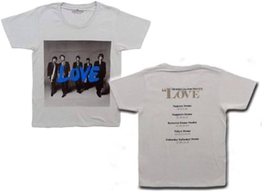 Amazon.co.jp: Johnny&Associates. 嵐 Love グッズ Tシャツ ARASHI
