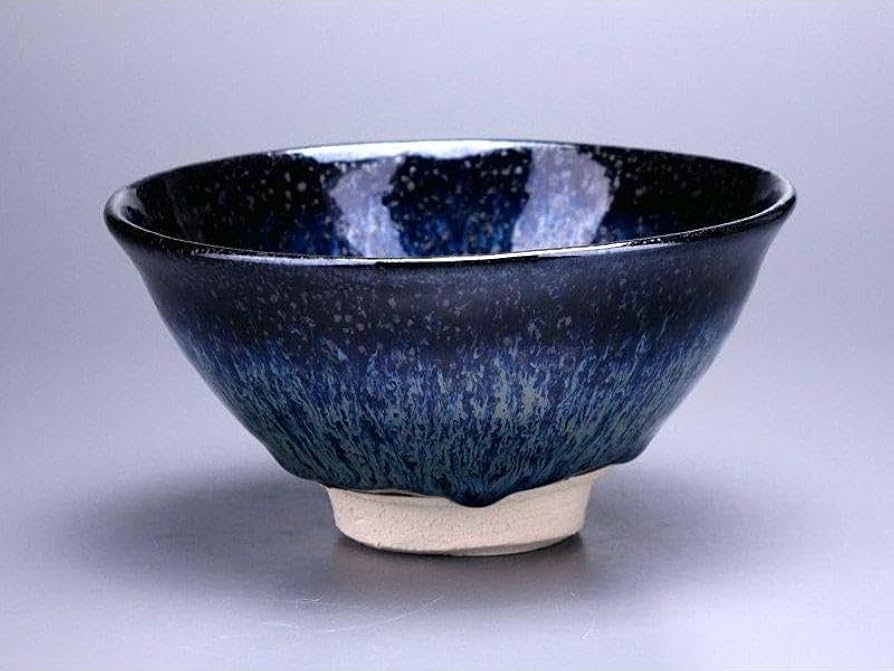 Amazon.co.jp: 清水保孝 窯変 流星 天目 窯変天目 曜変天目 茶碗 保証