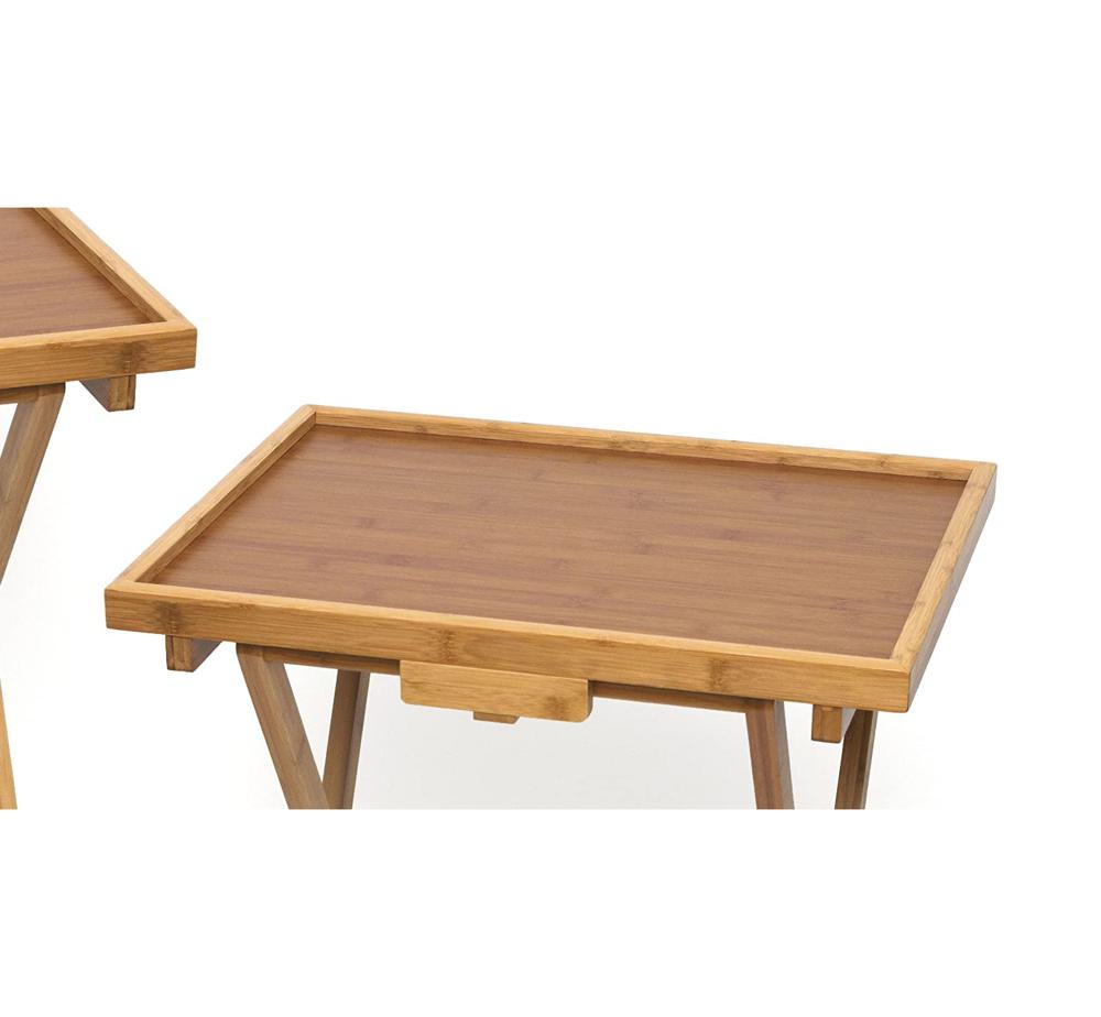 Amazon.com: Lipper International Bamboo Wood Lipped Folding Snack