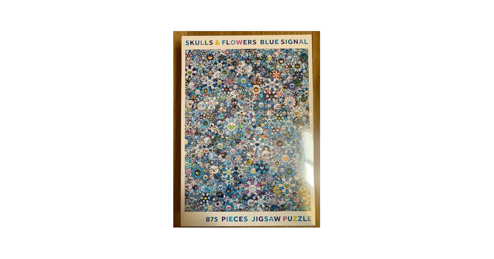 村上隆 SKULLS FLOWERS BLUE SIGNAL 875ピース 4個 村上隆 SKULLS