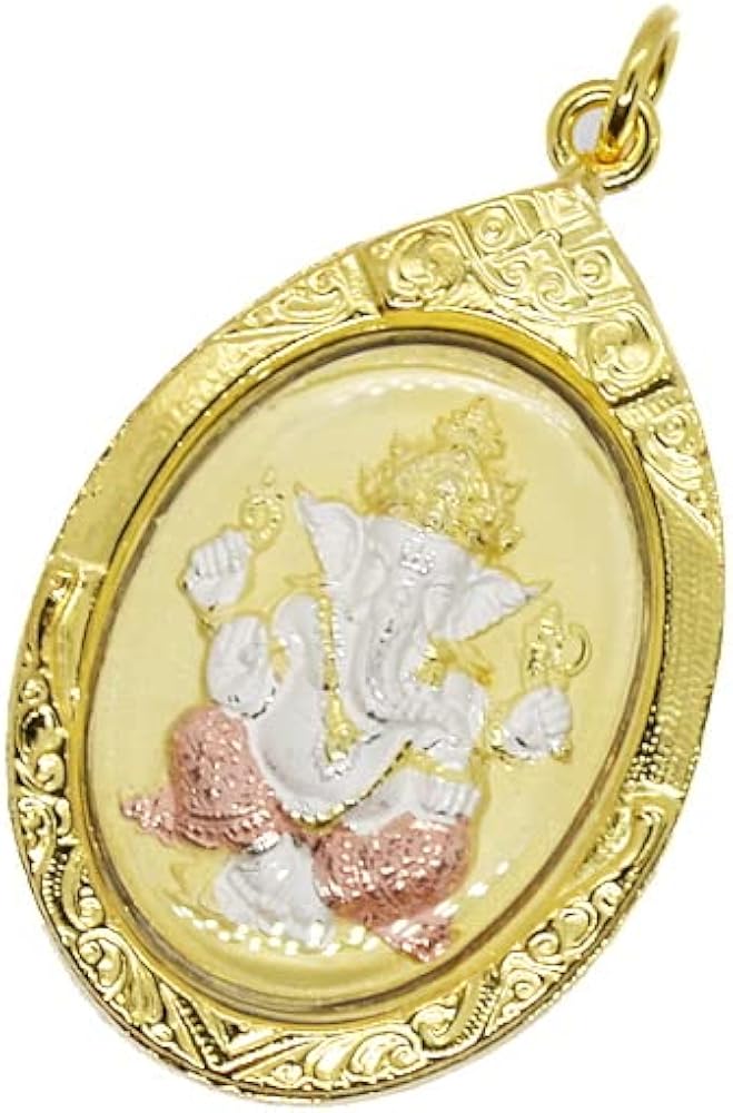 Amazon | プラクルアン ガネーシャ GOLD 金 梵字 神様 ゴールド