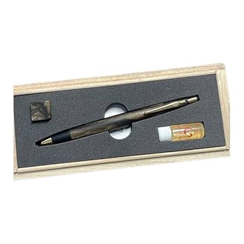 野原工芸特上黒柿斑紋金具シャープペンMP ②