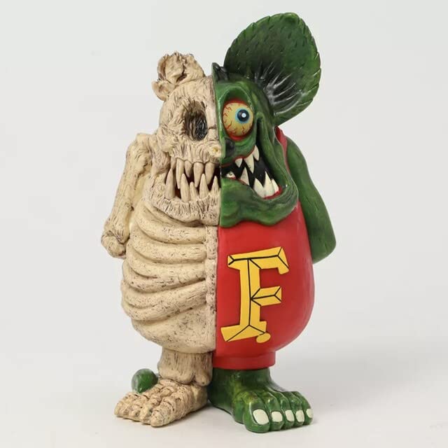 ラットフィンク Rat Fink シルバー 豪華 金運アップ 像 フィギュア