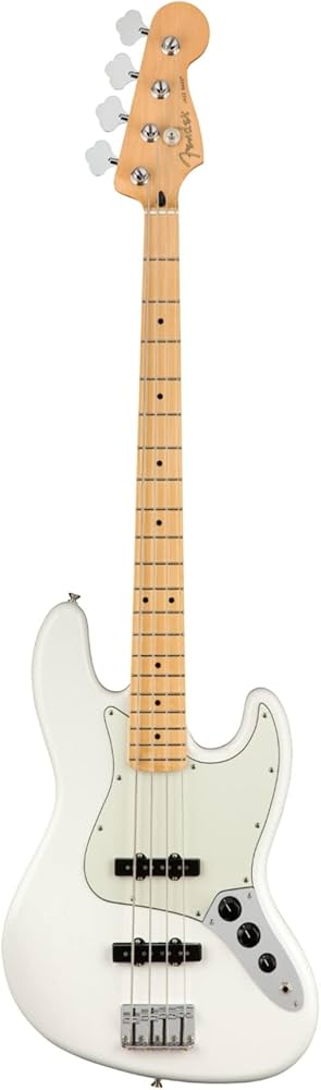 Fender Player Jazz Bass, branco polar, escala de bordo : Amazon