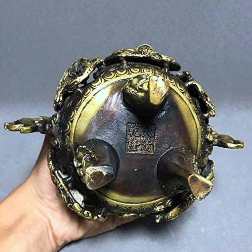 青銅器香炉中国綿密細工