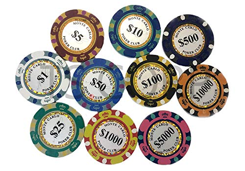 Amazon | [TS.CORP] モンテカルロ 13.5g ポーカーチップ カジノチップ