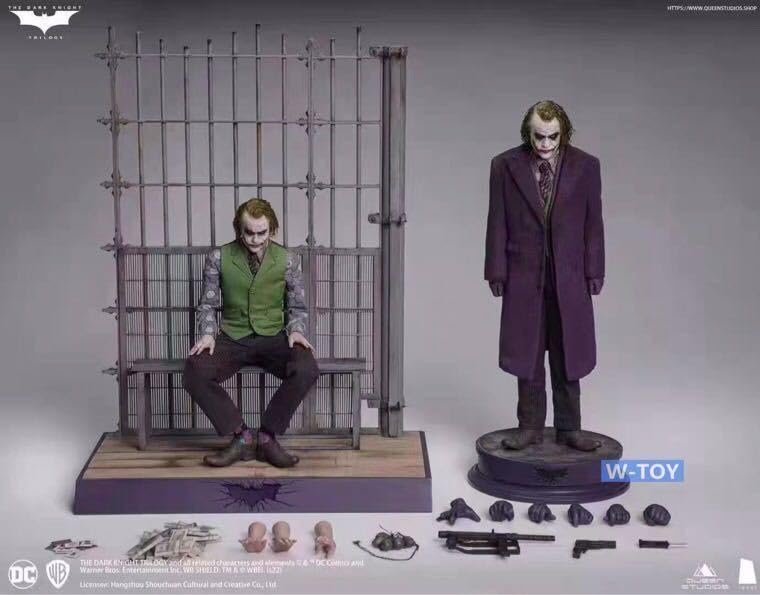 新品 INART 1/6 JOKER ダブル 4体セット DX 植毛ヘッド _^】ジョーカー 1/