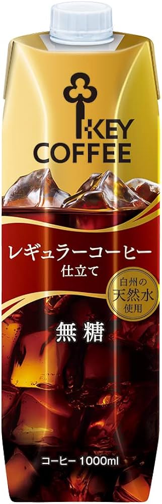 Amazon.co.jp: キーコーヒー リキッドコーヒー無糖 1L紙パック×6本入