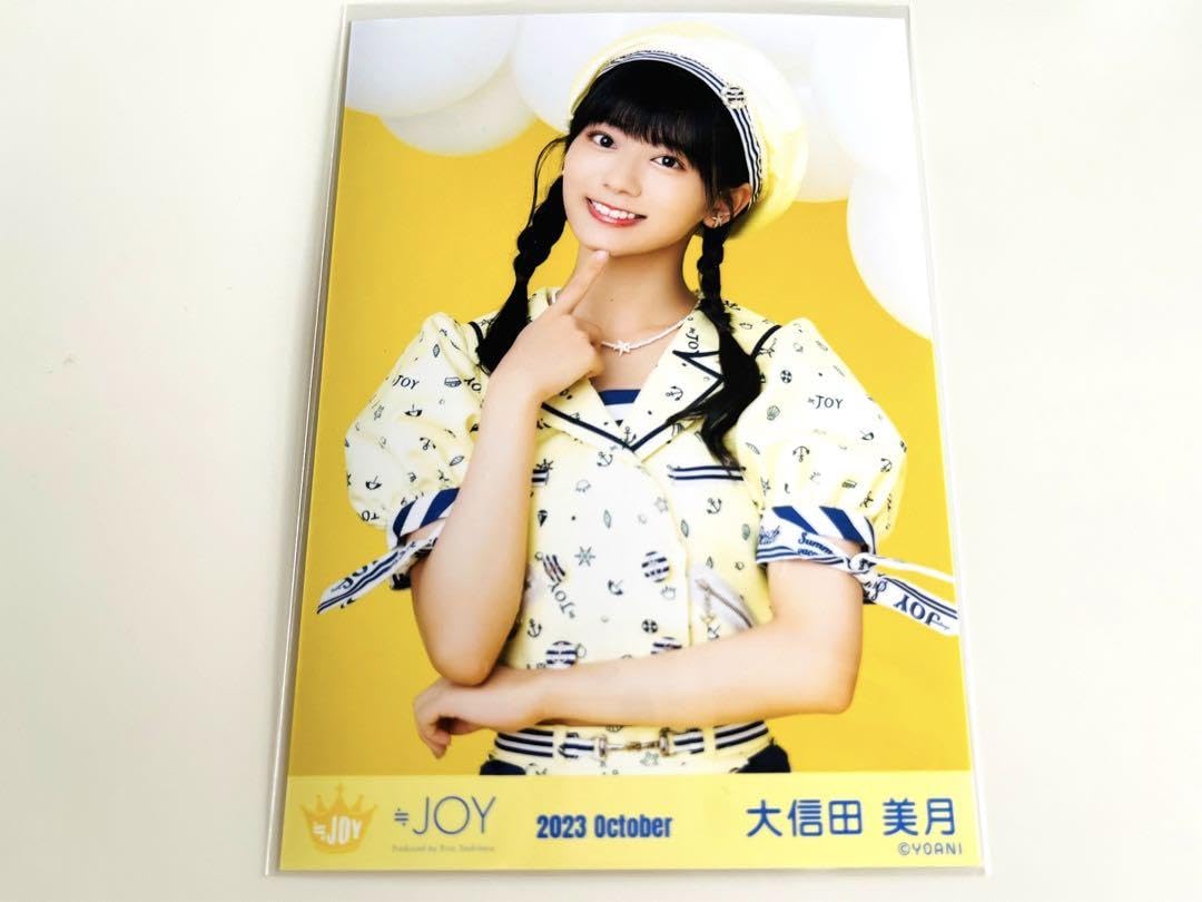 ≒JOY 大信田美月 3ヶ月 生写真 直筆 チュウ ≒JOY大信田美月 3ヶ月 生