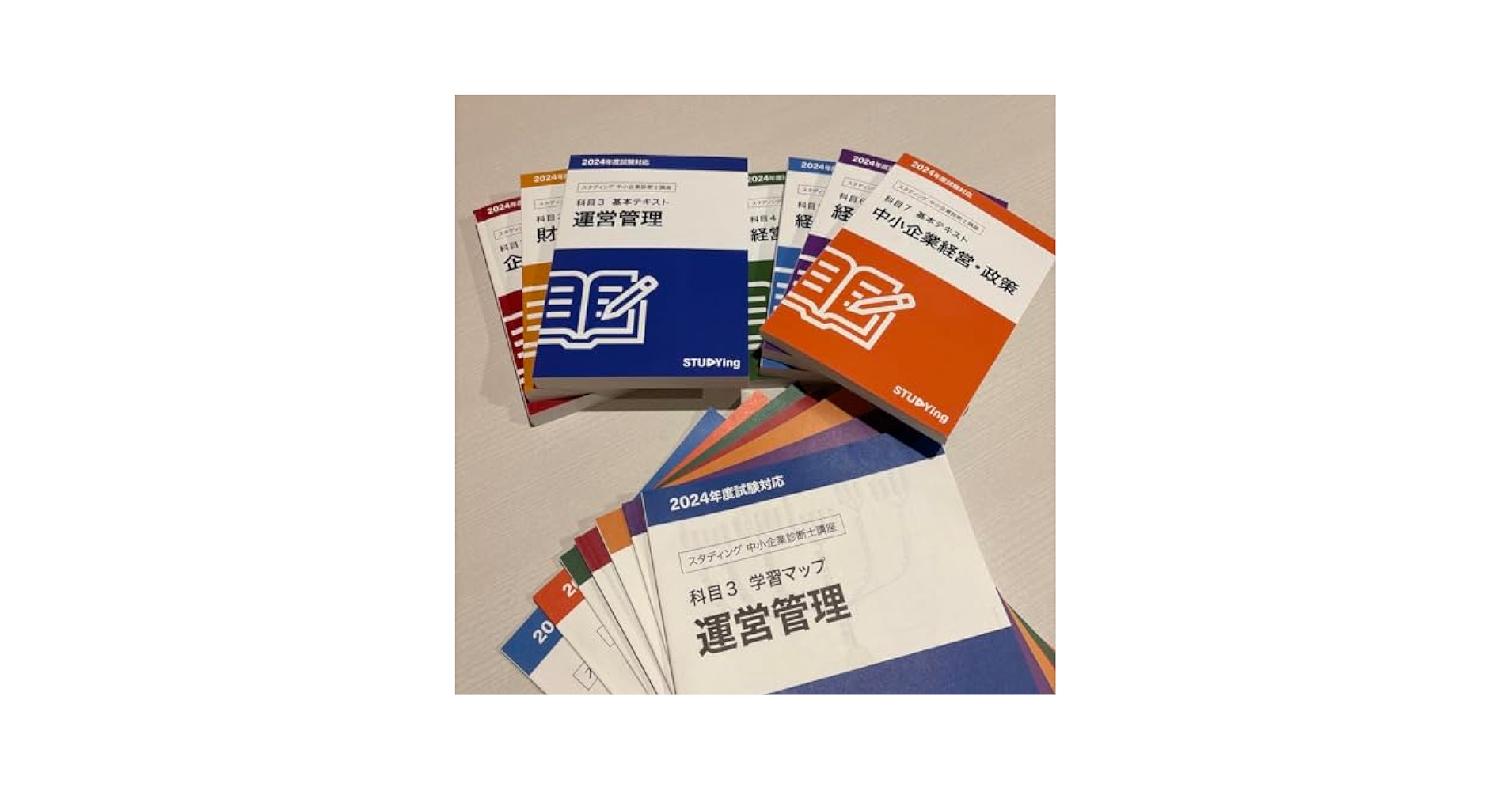 スタディング 中小企業診断士 2024 基本テキスト&学習マップ 7科目