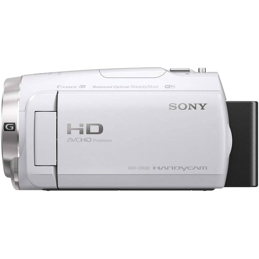 中古品】ハンディカムSONY HDR-CX680ホワイト白動作未確認