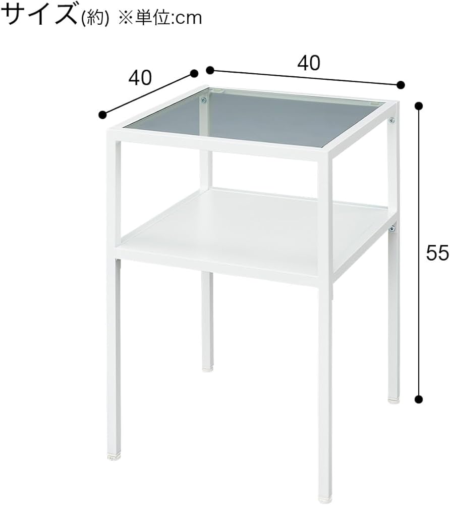 新品未使用 ニトリ サイドテーブル ノート3 4040WH TP 519pMpPGFGL