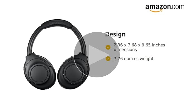 Amazon.com: Audio-Technica ATH-S300BTBK Wireless Headphones, Black