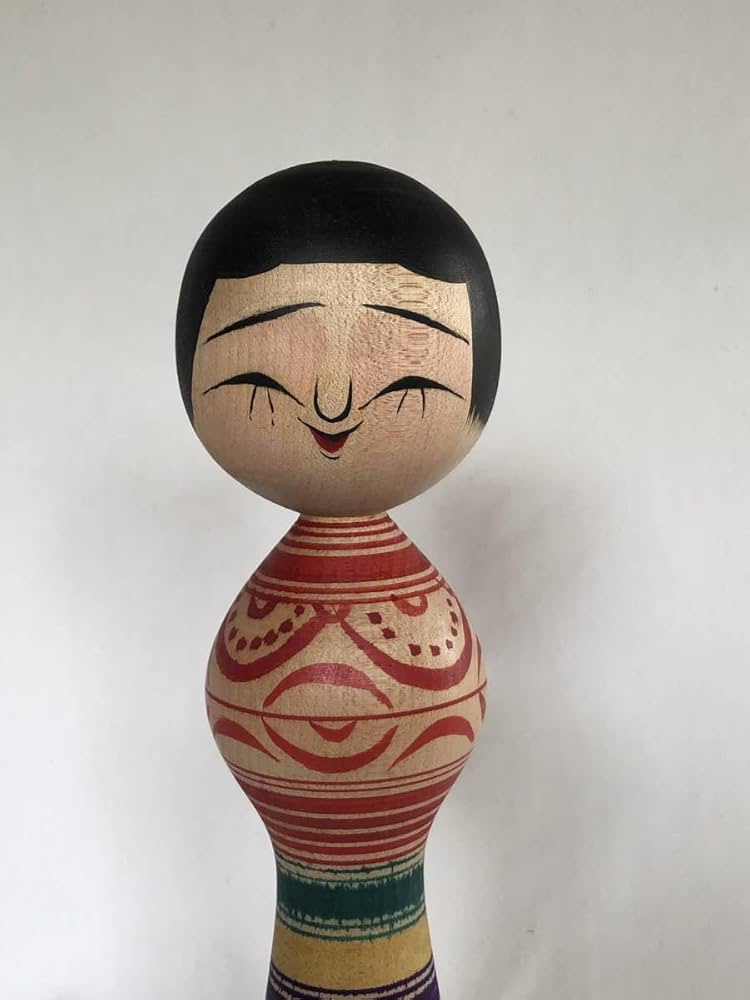 Amazon | 伝統こけし 津軽系 盛秀太郎 作品（31.5cm） | 民芸品