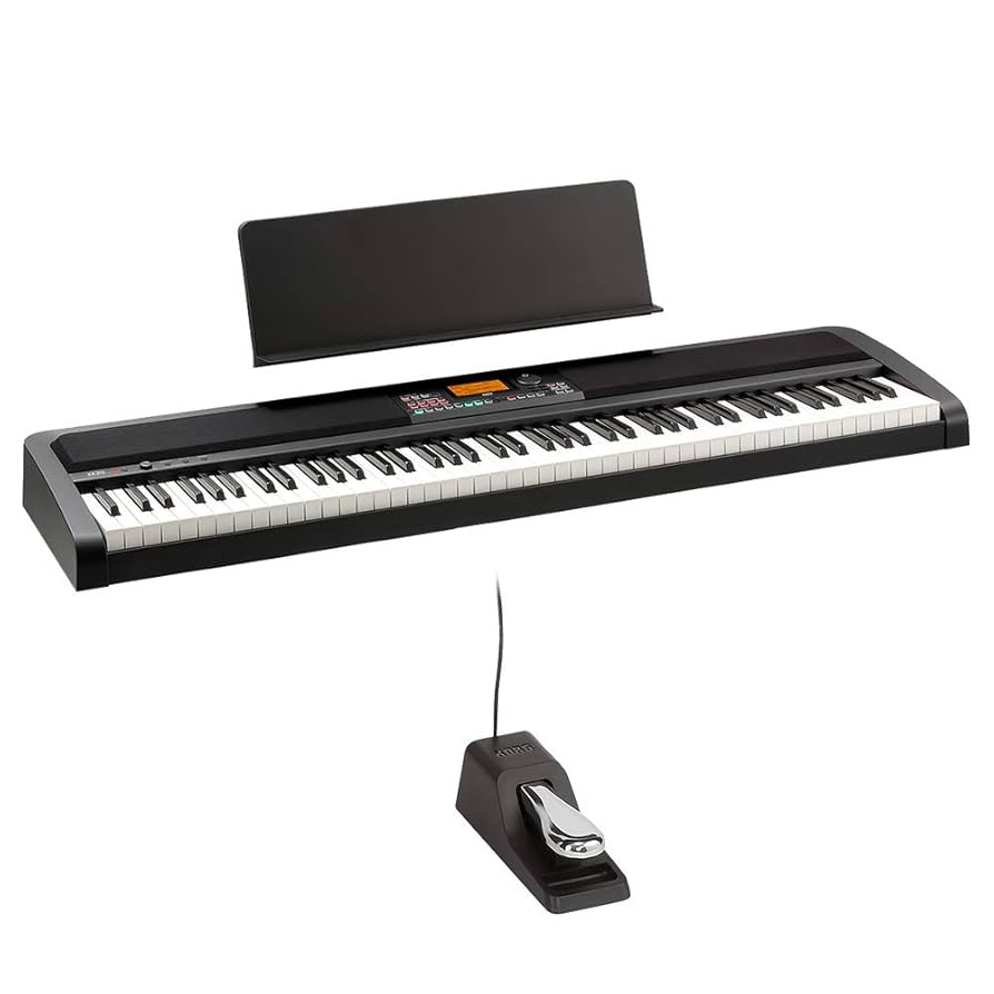 電子ピアノ KORG B1+STB1 88鍵（スタンド、フットペダル付き）