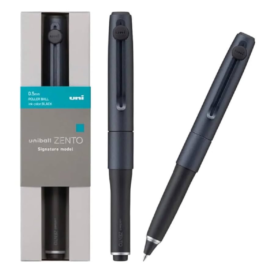 Uniball Mitsubishi Pencil Model Metallic Black 0.5mm Zento Signature