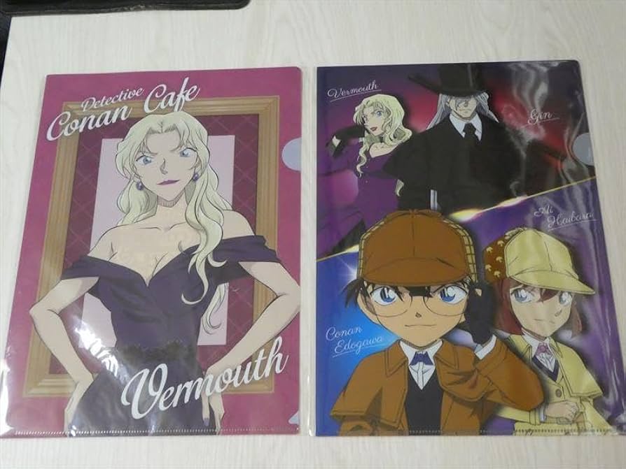 Amazon.co.jp: クリアファイル 2種 ベルモット ジン 灰原哀 江戸川