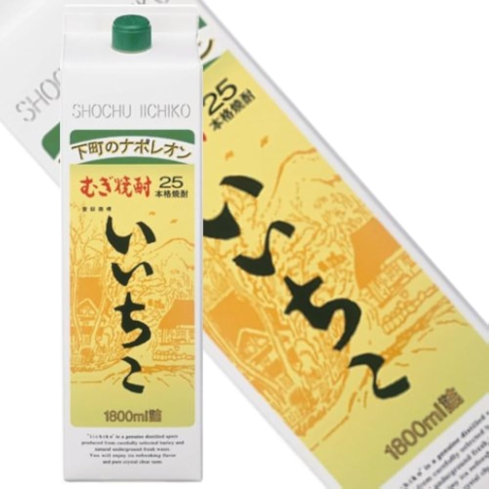 1305 いいちこ 麦 25度1.8Lパック 1ケ一ス( 6本入 いいちこ25度
