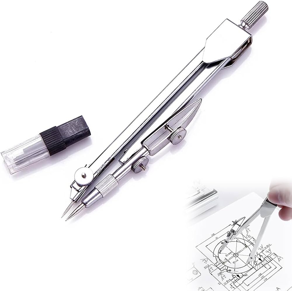 Amazon | XINSHEYE コンパス 製図用 両針 ディバイダー 作図ツール