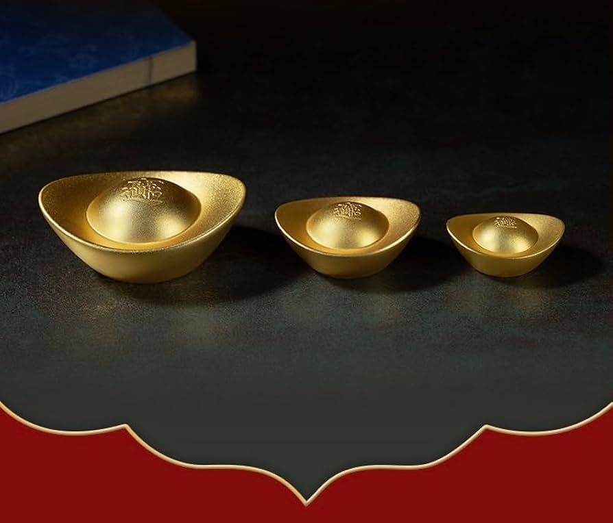 Amazon.com: Golden Ingot-古代貨幣中國-財富-Jin Yuan Bao-金元宝元宝