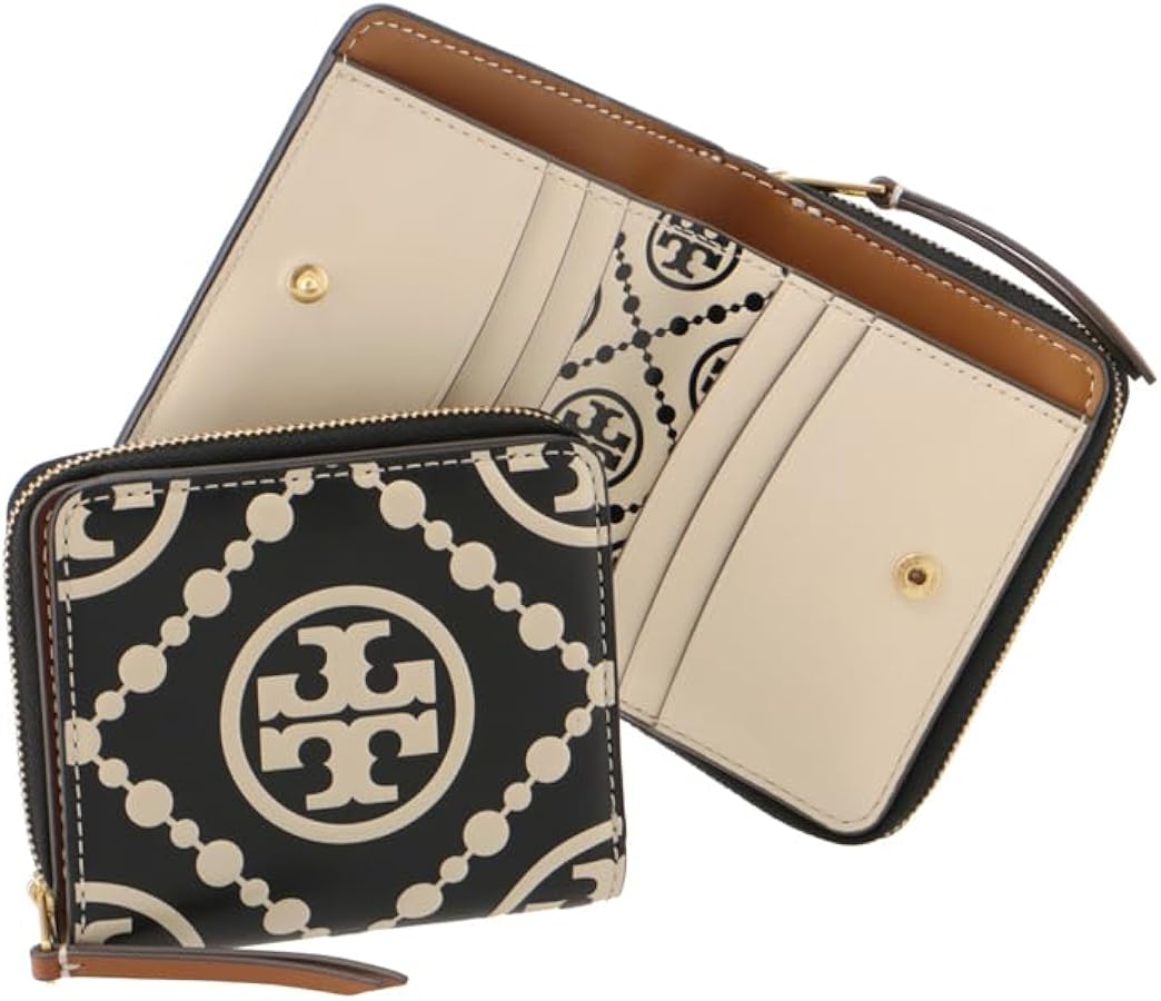 Amazon | [トリーバーチ] 財布 二つ折り Tモノグラム コントラスト