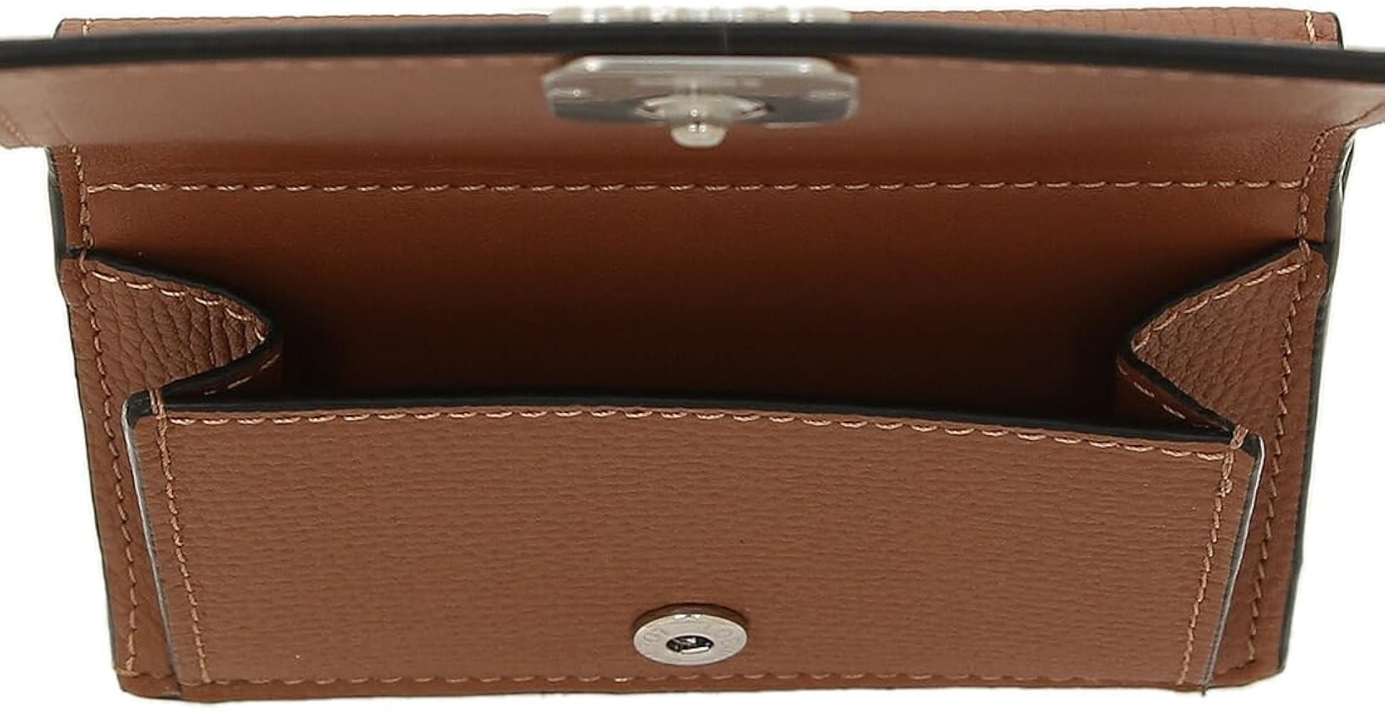 Amazon | [ロエベ] 三つ折り財布 アナグラム ミニ財布 ブラウン