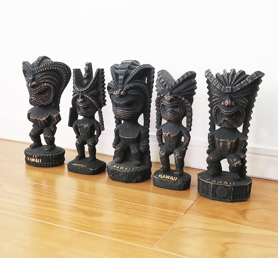 Amazon.co.jp: ハワイ ティキ TIKI 金運 守り神 人形 幸運 GOOD OF
