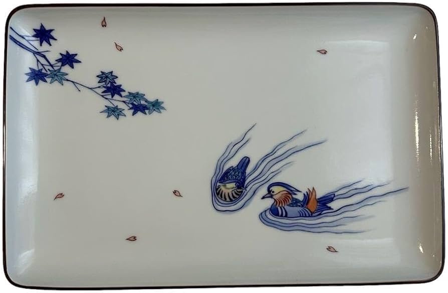 瑞】宮内庁御用達十四代辻常陸作 染錦花唐草文 小皿5