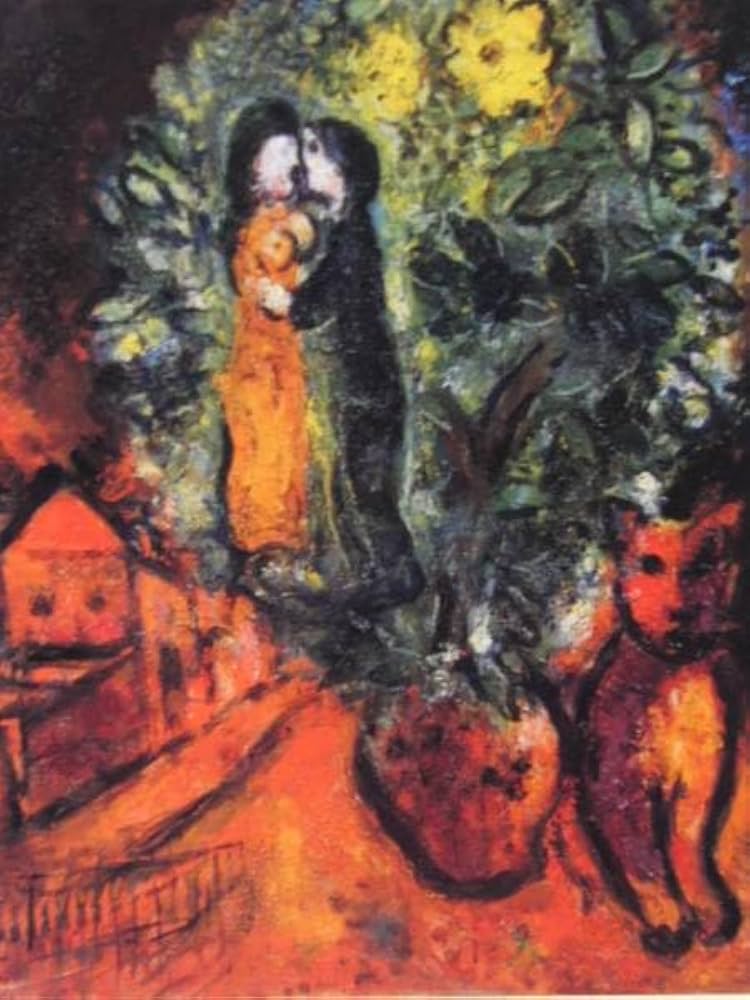 マルク・シャガール、【ポエム 第18図】、希少な画集画、状態良好