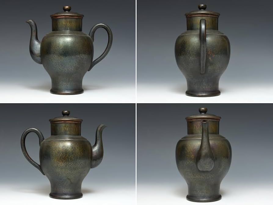 玉川堂 純銀製 茶托 547g 5客 茶道具 煎茶道具 槌目文 共箱