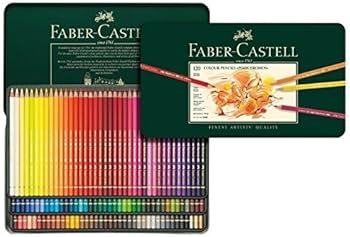 Amazon.co.jp: ファーバーカステル ポリクロモス色鉛筆セット 120色 缶