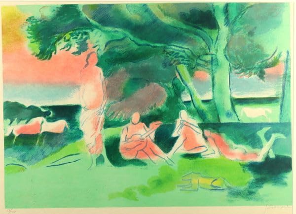 リトグラフ ポールギヤマン カバリエのダンス 直筆サイン 127/200 2025