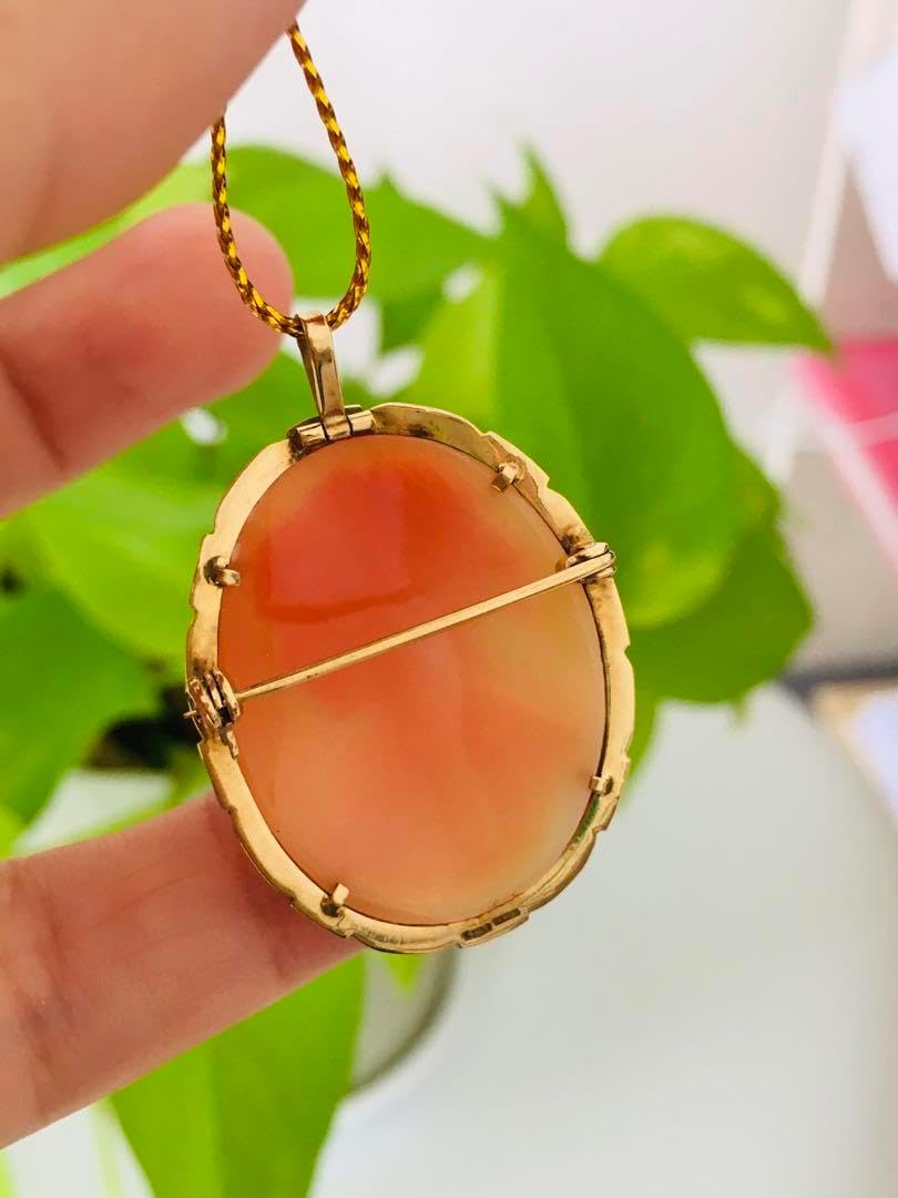 K14 14金 シェルカメオ カメオ ネックレス ペンダント ブローチ 購入