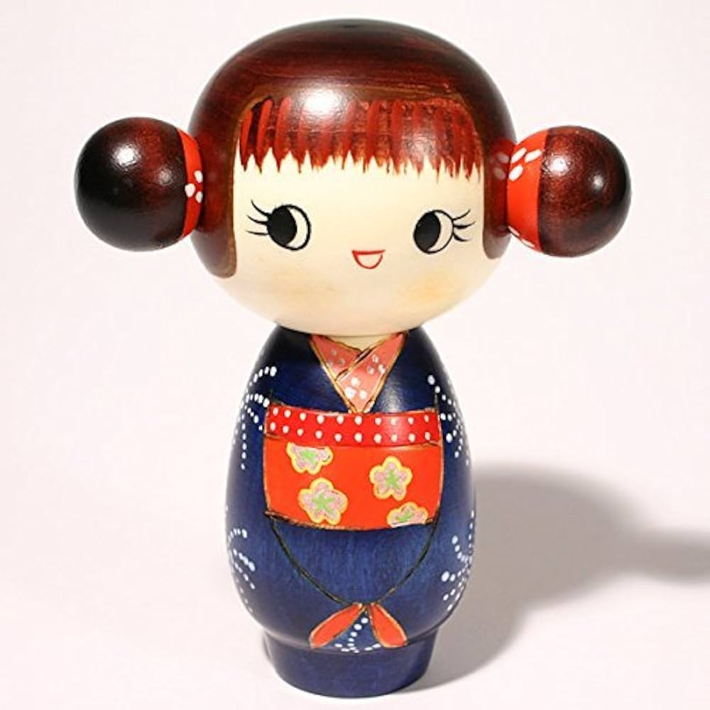 Amazon.co.jp: こけし ごきげん c273 こけし 創作こけし 日本の伝統