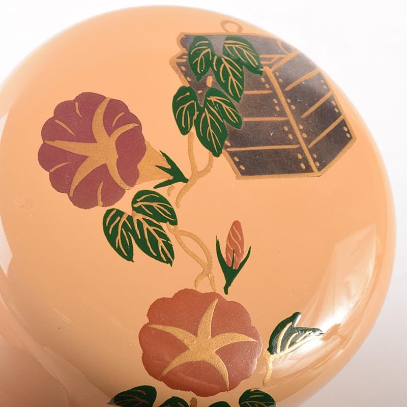 茶道具山中塗早見征一作白漆扇面流水蒔絵平棗共箱V6844