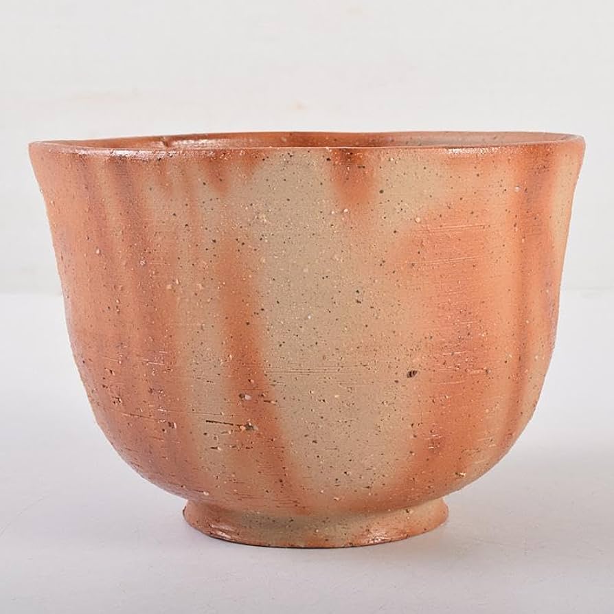 魯山人備前風茶碗