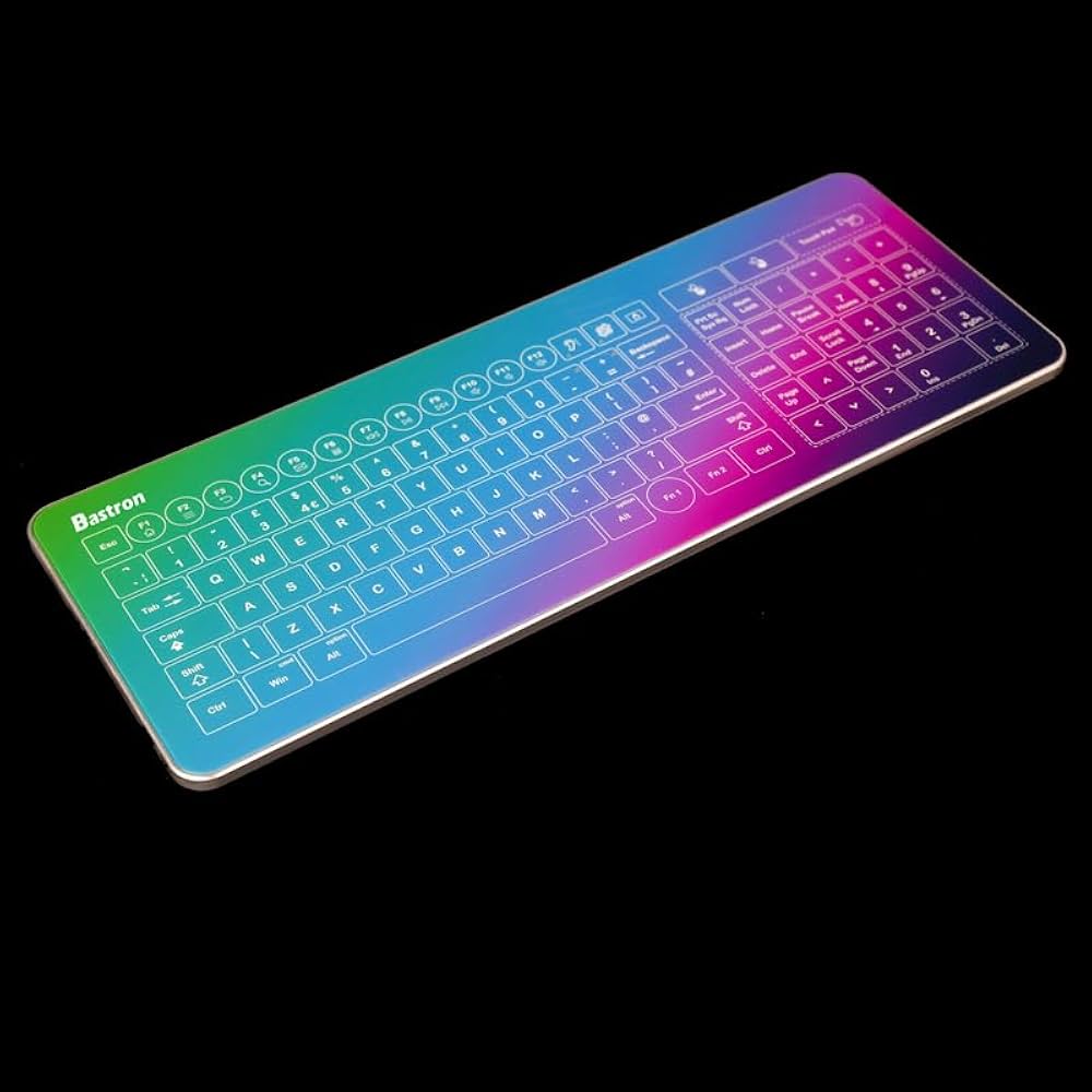 Amazon | Bastron(バストロン) 有線ガラスタッチスマートキーボード