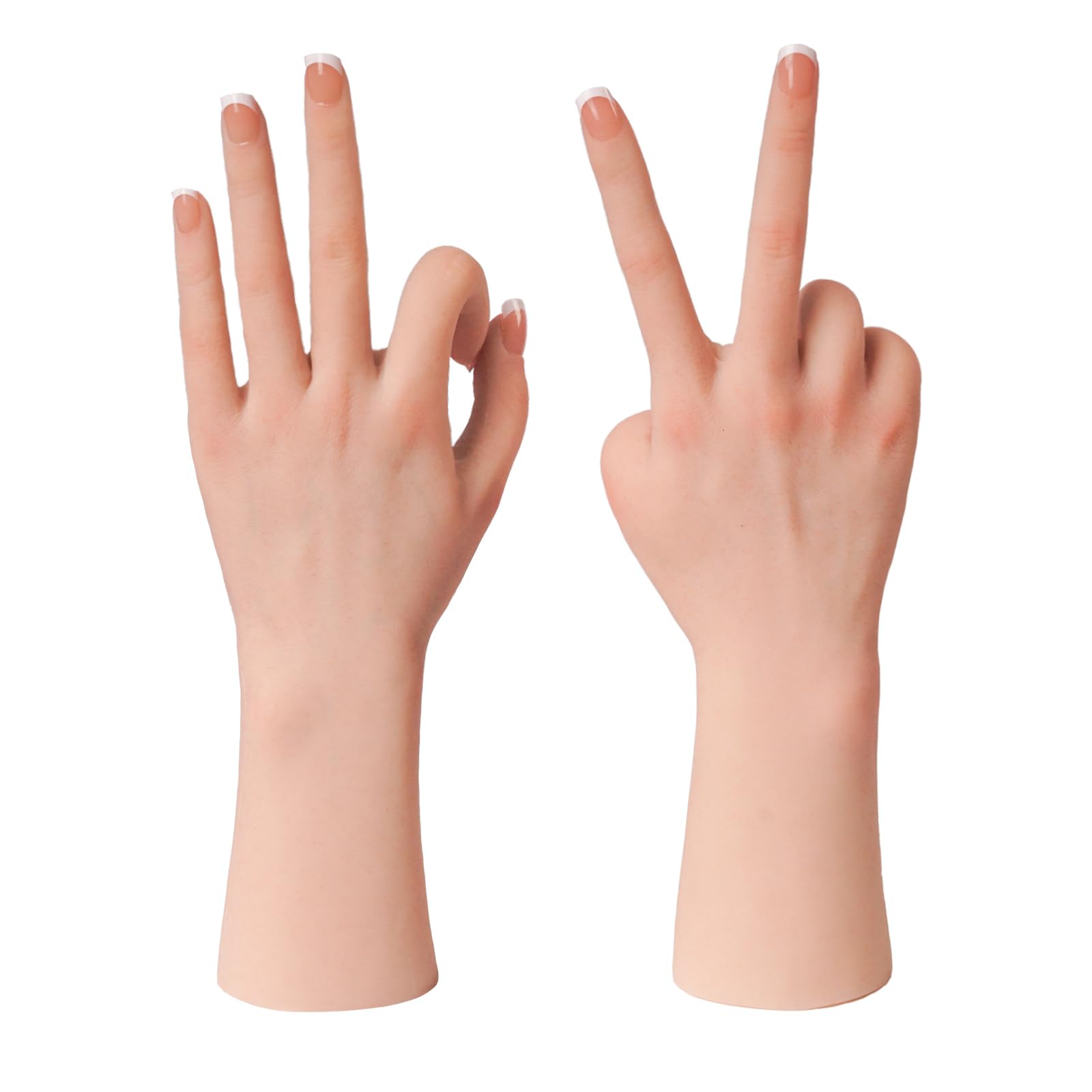 Amazon | CYOMI ハンドモデル シリコン手 手の模型 女性の手 リアル手